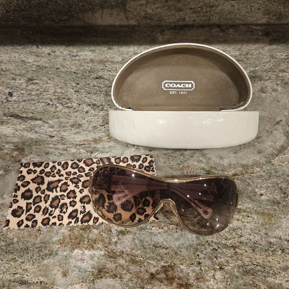 Womens Coach White Sunglasses, Like Brand New